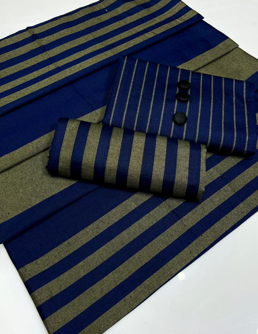 3pc Multani Susi Khaadi (Blue Grey)